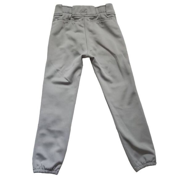 Mizuno Performance Boys Size YXL Gray Zip Baseball Pants - Picture 2 of 5
